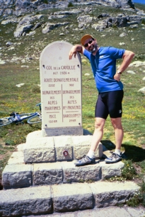 Tim at Col de la Cayolle